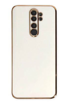 CepteToptan Xiaomi Redmi Note 8 Pro Kılıf Volet Silikon - Beyaz - DROPX5435-5325