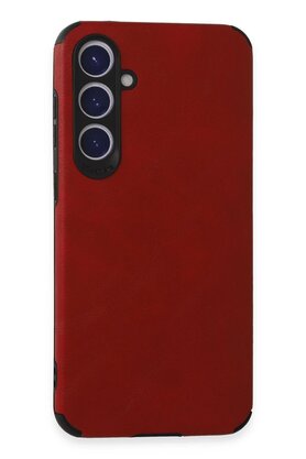 CepteToptan Samsung Galaxy S23 FE Kılıf Loop Deri Silikon - Kırmızı - DROPX2372-7925