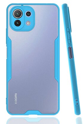 CepteToptan Xiaomi Mİ 11 Lite Kılıf Platin Silikon - Mavi - DROPX2119-1337