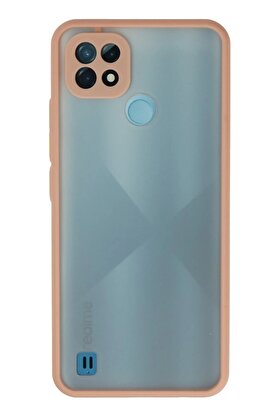 CepteToptan Realme C21 Kılıf Montreal Silikon Kapak - Pembe - DROPX7535-1865