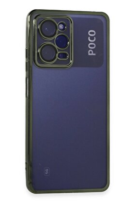 CepteToptan Xiaomi Poco X5 Pro 5G Kılıf Lensli Silikon - Yeşil - DROPX9568-7986