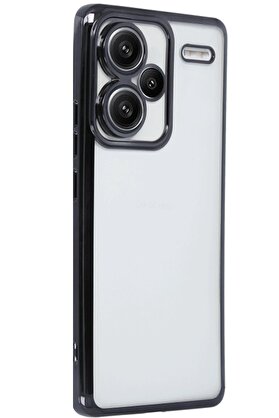 CepteToptan Xiaomi Redmi Note 13 Pro Plus Kılıf Lensli Silikon - Siyah - DROPX3130-5240