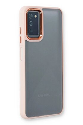 CepteToptan Samsung Galaxy A03S Kılıf Dora Kapak - Pudra - DROPX9881-4574
