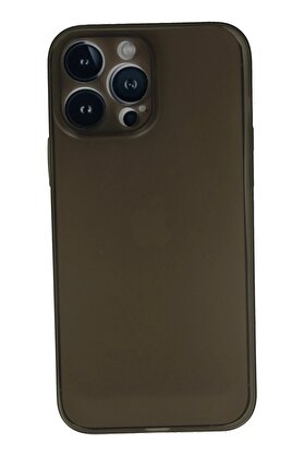 CepteToptan iPhone 13 Pro Kılıf PP Ultra İnce Kapak - Gri - DROPX7432-3725