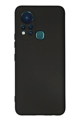 CepteToptan İnfinix Hot 11s Kılıf Nano içi Kadife Silikon - Siyah - DROPX6821-6466