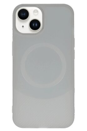 CepteToptan iPhone 14 Kılıf Maya Karbon Kapak - Gri - DROPX3835-5848
