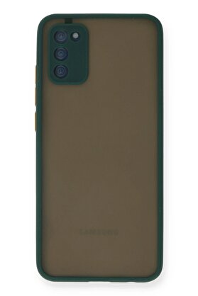 CepteToptan Samsung Galaxy A03S Kılıf Montreal Silikon Kapak - Yeşil - DROPX4976-7375