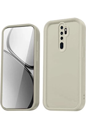 CepteToptan Xiaomi Redmi Note 8 Pro Kılıf Viera Silikon - Krem - DROPX5105-3442