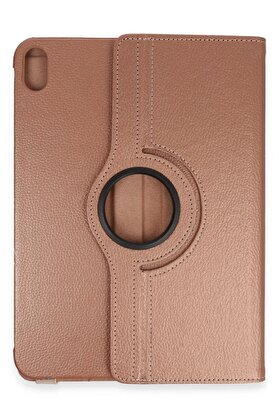 CepteToptan iPad 2022 10.9 (10.nesil) Kılıf 360 Tablet Deri Kılıf - Rose Gold - DROPX2734-1505