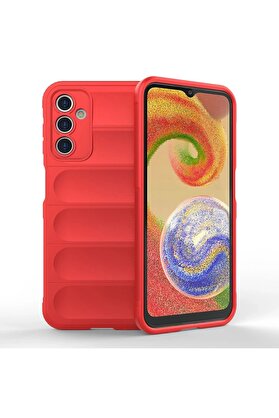 CepteToptan Samsung Galaxy A14 4G Kılıf Optimum Silikon - Kırmızı - DROPX5583-3003