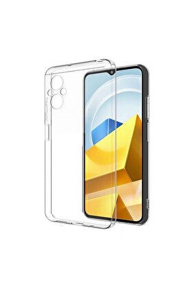 CepteToptan Xiaomi Poco M5 Kılıf Lüx Şeffaf Silikon - DROPX6172-4722