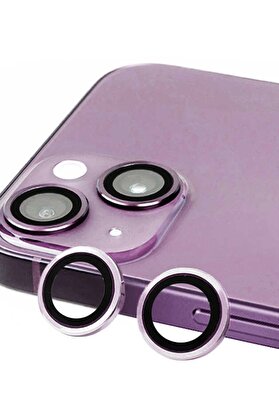 CepteToptan iPhone 14 Plus Raze Metal Kamera Lens - Mor - DROPX8075-5762