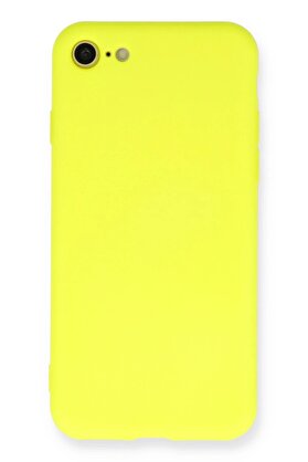 CepteToptan iPhone 7 Kılıf Nano içi Kadife Silikon - Sarı - DROPX7064-3201