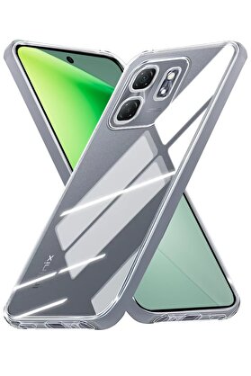 CepteToptan İnfinix Smart 9 Kılıf Lüx Şeffaf Silikon - DROPX6042-7509