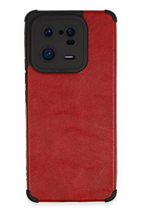 CepteToptan Xiaomi Mi 13 Pro Kılıf Loop Deri Silikon - Kırmızı - DROPX8283-9563