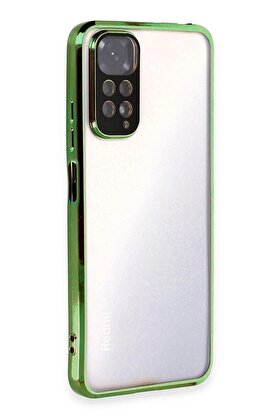CepteToptan Xiaomi Redmi Note 11 Kılıf Lensli Silikon - Yeşil - DROPX2049-3197