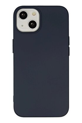 CepteToptan iPhone 14 Plus Kılıf Nano içi Kadife Silikon - Lacivert - DROPX1866-4909