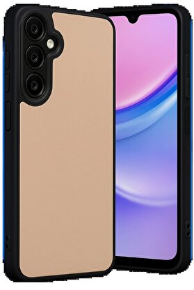 CepteToptan Samsung Galaxy M15 Kılıf Aras Deri Kapak - Pudra - DROPX1452-3789