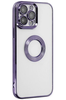 CepteToptan iPhone 13 Pro Max Kılıf Slot Silikon - Mor - DROPX6793-8126