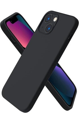 CepteToptan iPhone 13 Mini Kılıf First Silikon - Siyah - DROPX7749-4754