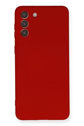 CepteToptan Samsung Galaxy S21 Plus Kılıf Nano içi Kadife Silikon - Kırmızı - DROPX8829-4788