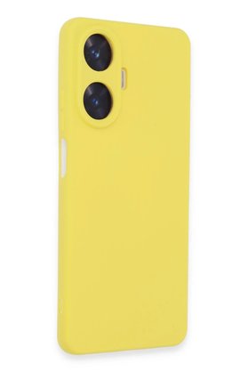 CepteToptan Realme C55 Kılıf Nano içi Kadife Silikon - Sarı - DROPX1600-4762