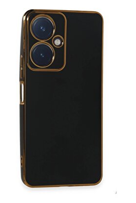 CepteToptan Vivo Y27 Kılıf Volet Silikon - Siyah - DROPX2850-7455