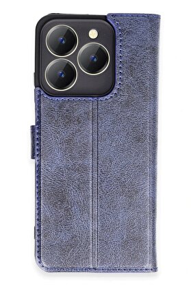 CepteToptan Realme C63 Kılıf Trend S Plus Kapaklı Kılıf - Lacivert - DROPX9283-1901