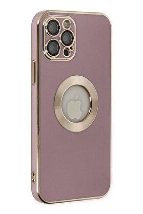 CepteToptan iPhone 12 Pro Kılıf Store Silikon - Mor - DROPX8956-1924
