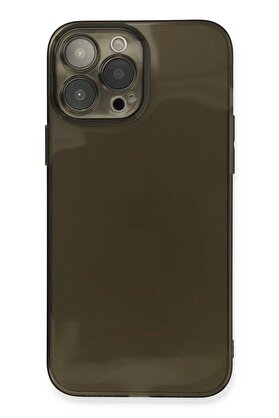 CepteToptan iPhone 13 Pro Max Kılıf Fly Lens Silikon - Siyah - DROPX5230-4657