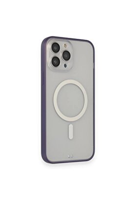 CepteToptan iPhone 14 Pro Max Kılıf Grand Magneticsafe Kapak - Mor - DROPX1732-8470