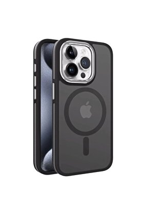 CepteToptan iPhone 15 Pro Max Winner Magsafe Kapak - Siyah - DROPX1168-9420