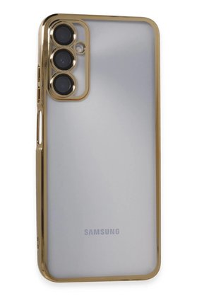 CepteToptan Samsung Galaxy A05S Kılıf Lensli Silikon - Gold - DROPX7168-6481