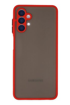 CepteToptan Samsung Galaxy A04S Kılıf Montreal Silikon Kapak - Kırmızı - DROPX7227-5461