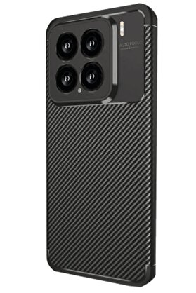 CepteToptan Xiaomi Mi 15 Kılıf Auto Focus Karbon Kapak - Siyah - DROPX3480-7329