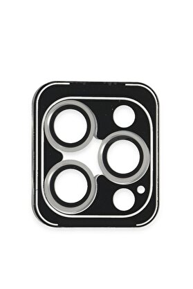 CepteToptan iPhone 16 Pro Max PVD Metal Kamera Lens - Gümüş - DROPX9158-2182