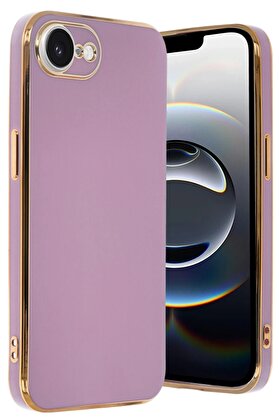 CepteToptan iPhone 16E Kılıf Volet Silikon - Mor - DROPX2397-5539