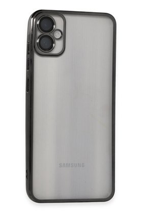 CepteToptan Samsung Galaxy A05 Kılıf Lensli Silikon - Siyah - DROPX4389-4660