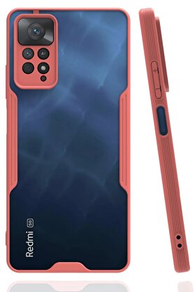 CepteToptan Xiaomi Redmi Note 11 Pro Kılıf Platin Silikon - Pembe - DROPX5021-8485