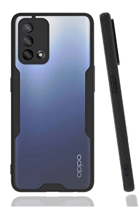 CepteToptan Oppo A74 4G Kılıf Platin Silikon - Siyah - DROPX1833-1043