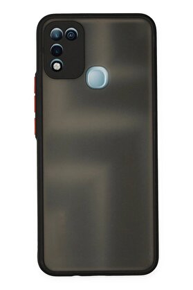 CepteToptan İnfinix Hot 10 Play Kılıf Montreal Silikon Kapak - Siyah - DROPX6192-5375