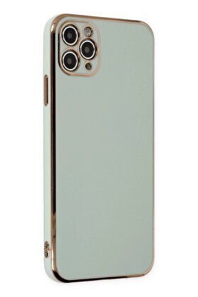CepteToptan iPhone 11 Pro Max Kılıf Volet Silikon - Açık Yeşil - DROPX5664-4839