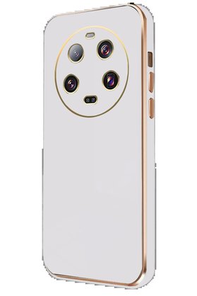 CepteToptan Xiaomi Mi 14 Ultra Kılıf Volet Silikon - Beyaz - DROPX4308-2352