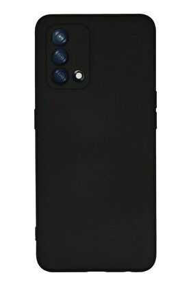 CepteToptan Oppo A74 4G Kılıf Nano içi Kadife Silikon - Siyah - DROPX8147-5621