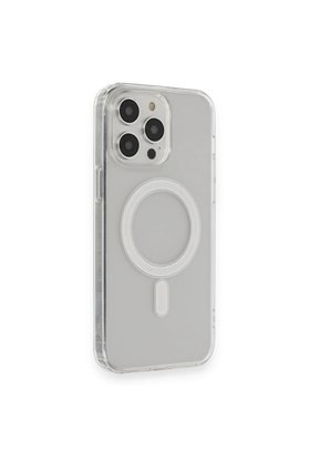 CepteToptan iPhone 13 Pro Max Kılıf Matte Şeffaf Magneticsafe - Şeffaf - DROPX1560-3630