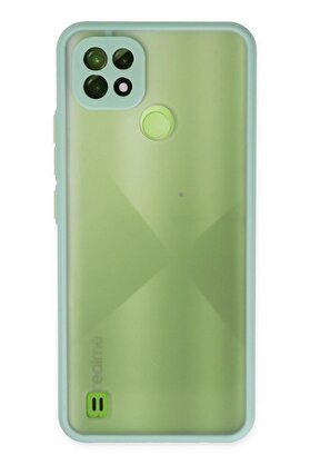 CepteToptan Realme C21 Kılıf Montreal Silikon Kapak - Turkuaz - DROPX3125-5826