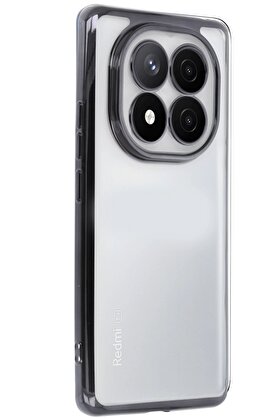 CepteToptan Xiaomi Redmi Note 14 Pro 4G Kılıf Lensli Silikon - Siyah - DROPX3934-2607