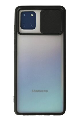CepteToptan Samsung Galaxy A81 / Note 10 Lite Kılıf Palm Buzlu Kamera Sürgülü Silikon - - DROPX7704-3473