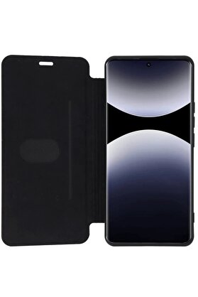 CepteToptan Xiaomi Redmi Note 14 Pro 5G Kılıf Flip Cover - Siyah - DROPX4615-4039