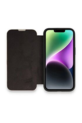 CepteToptan iPhone 13 Pro Max Kılıf Dolpin Kapaklı - Siyah - DROPX5004-8004
